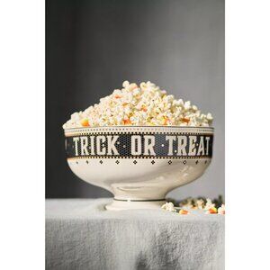 The Bistro Tile Stoneware Large Fruit Popcorn Bowl: Halloween Edition *Chipped*